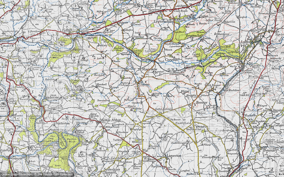 Old Map of Chillaton, 1946 in 1946