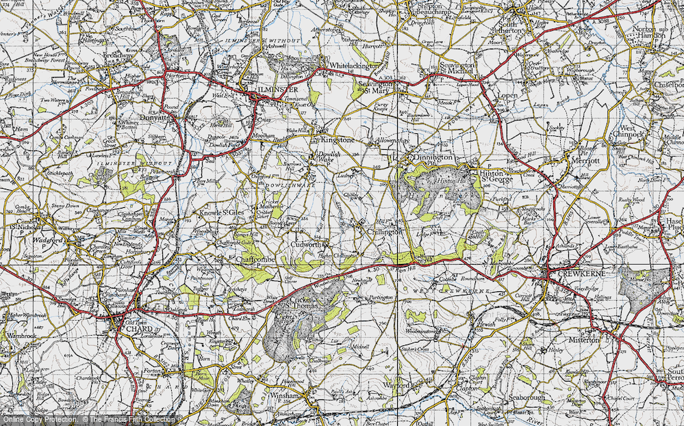 Old Map of Chillington, 1945 in 1945