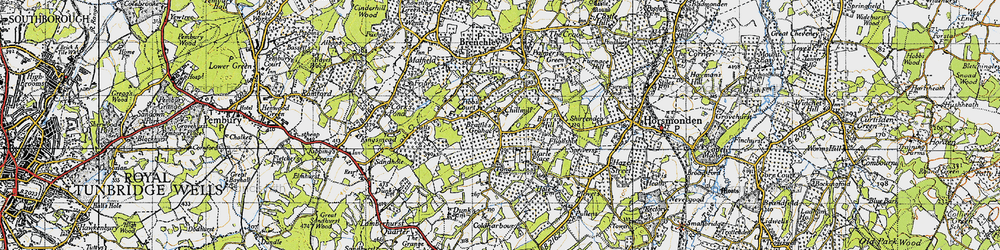 Old map of Chillmill in 1946