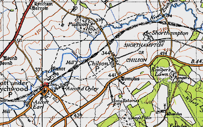 Old map of Chilson in 1946