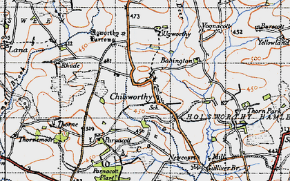 Old map of Hoggs Park in 1946