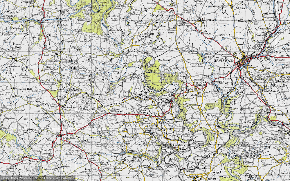 Old Map of Chilsworthy, 1946 in 1946