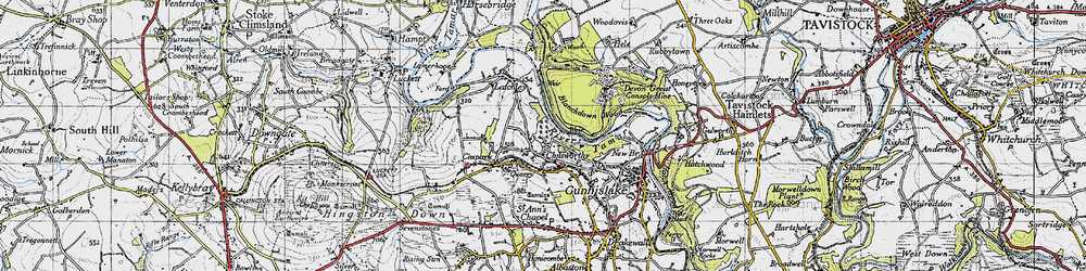 Old map of Blanchdown Wood in 1946