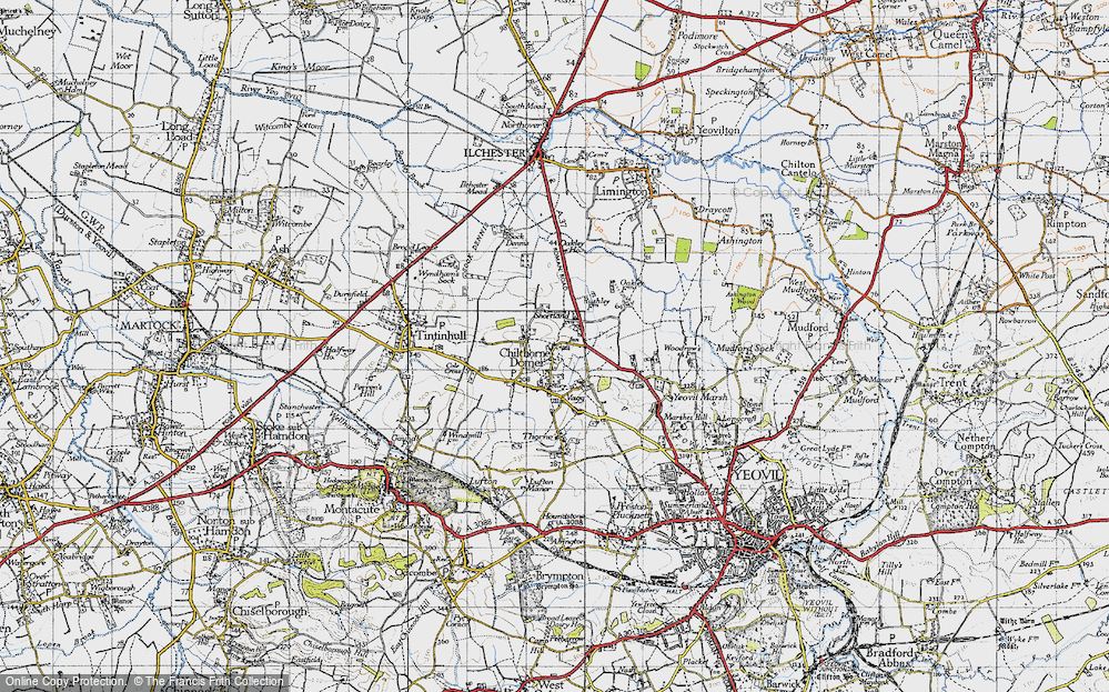 Old Map of Chilthorne Domer, 1945 in 1945