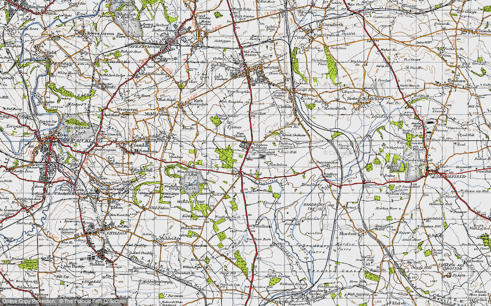 Old Map of Chilton, 1947 in 1947
