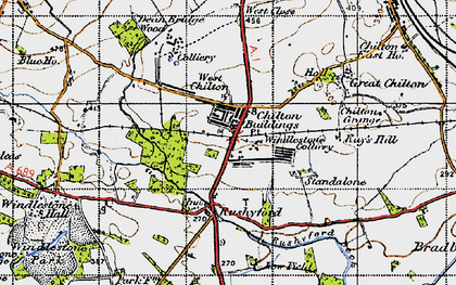 Old map of Chilton in 1947