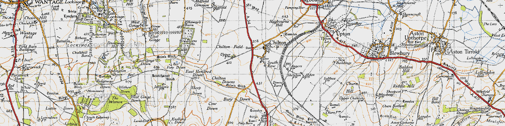 Old map of Chilton in 1947
