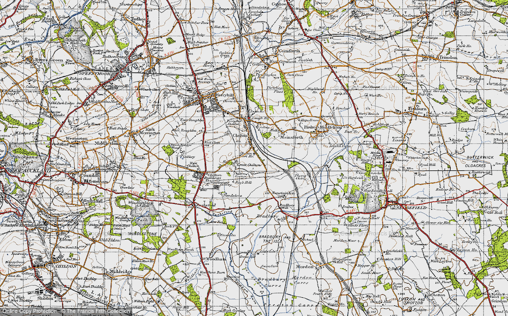 Old Map of Chilton Lane, 1947 in 1947