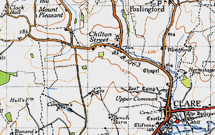 Old map of Chilton Street in 1946