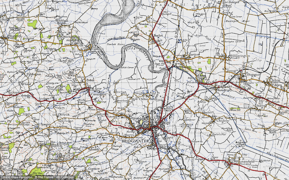 Old Map of Chilton Trinity, 1946 in 1946