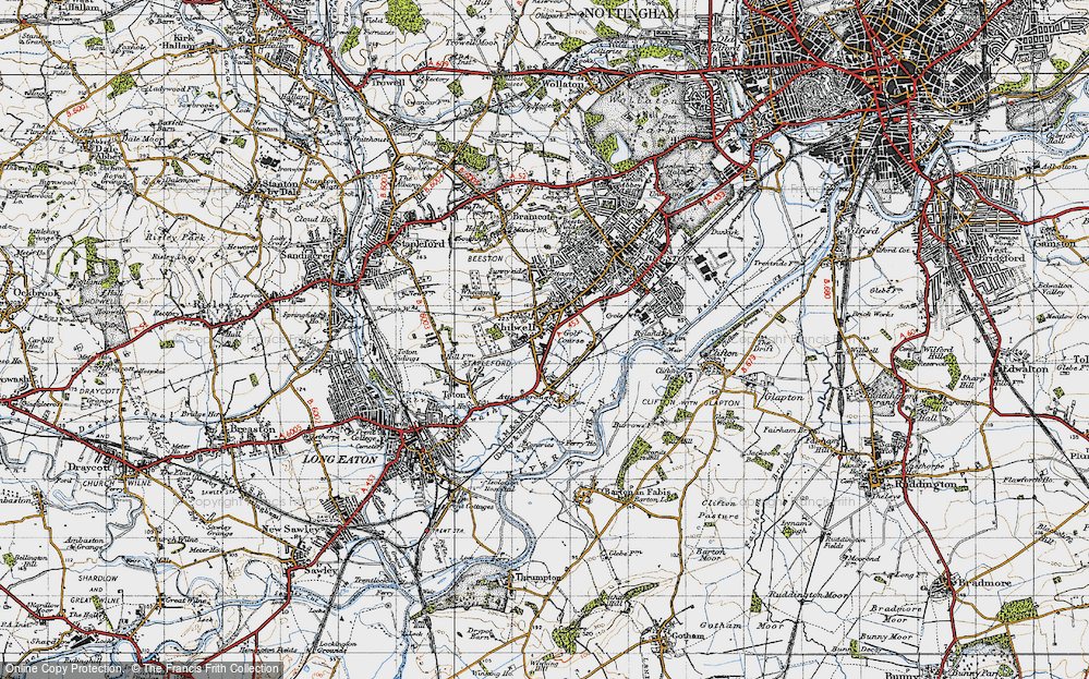 Old Map of Chilwell, 1946 in 1946