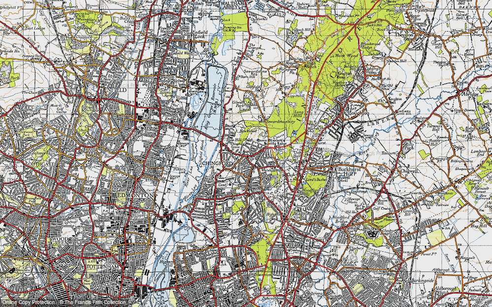 Old Map of Chingford Green, 1946 in 1946