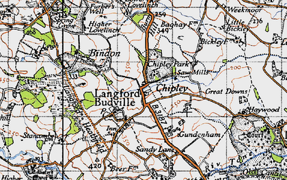 Old map of Chipley in 1946