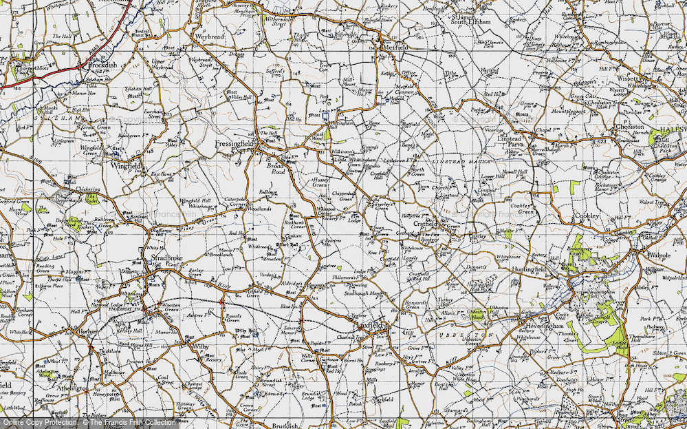 Old Map of Chippenhall Green, 1946 in 1946