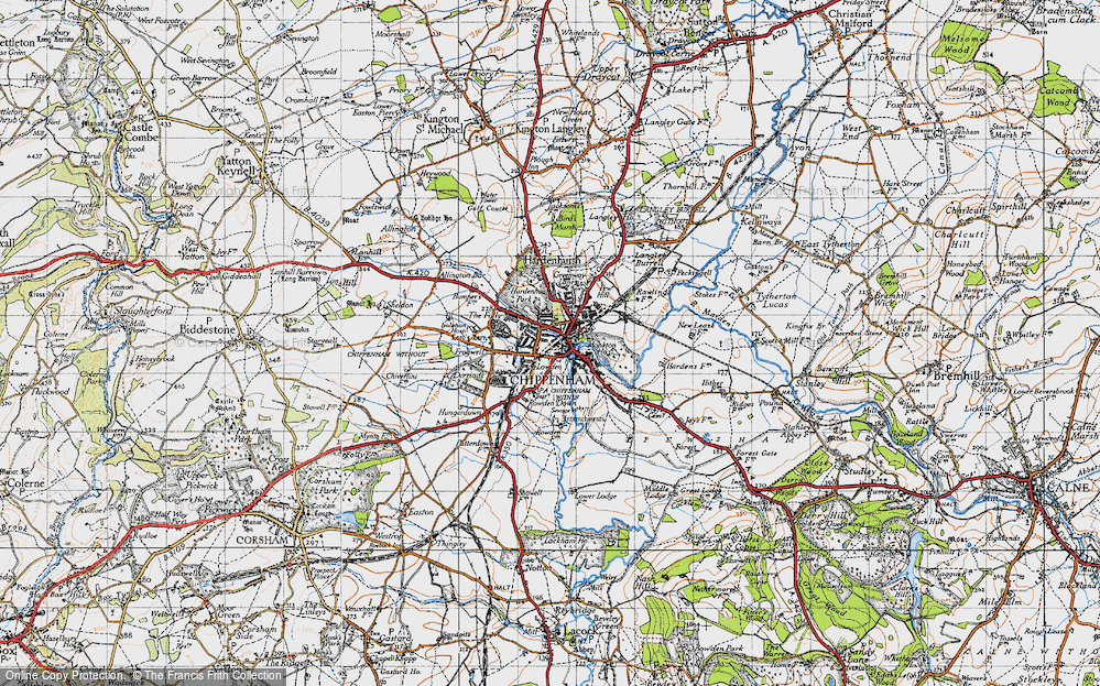 Street Map Of Chippenham Map Of Chippenham, 1940 - Francis Frith