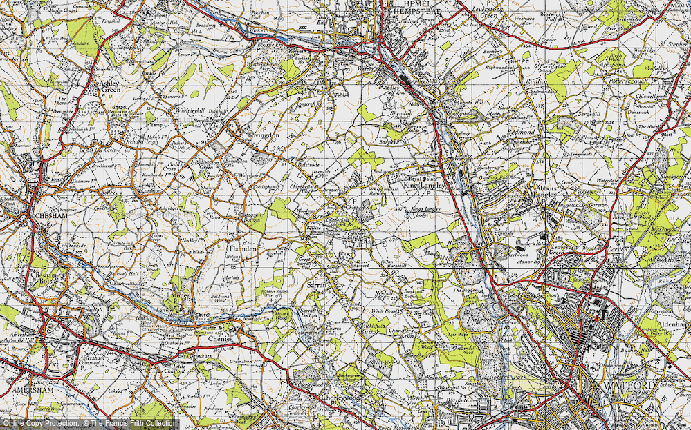 Old Map of Chipperfield, 1946 in 1946