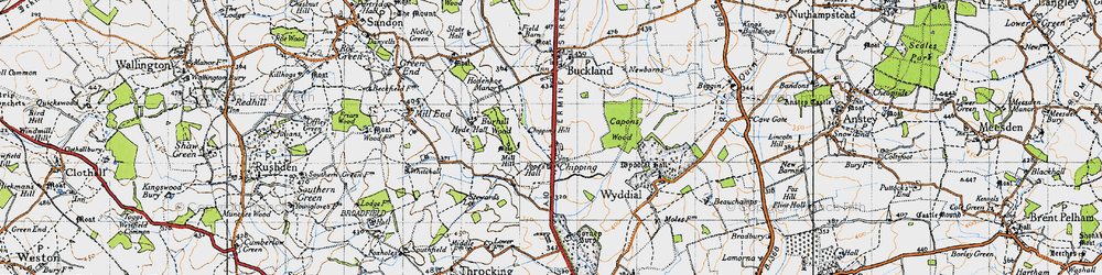Old map of Chipping in 1946