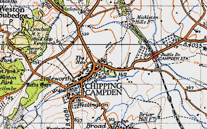 Old map of Chipping Campden in 1946
