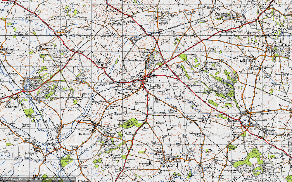 Historic Ordnance Survey Map Of Chipping Norton 1946   Chipping Norton 1946 Npo668043 Large 