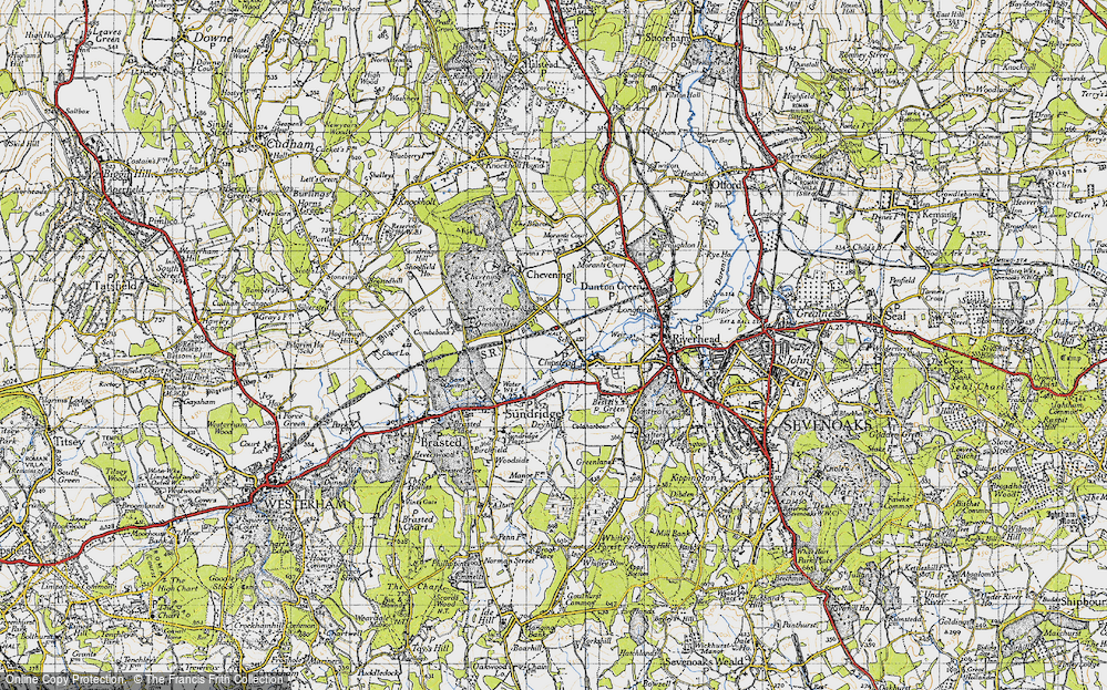 Old Map of Chipstead, 1946 in 1946