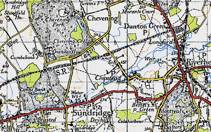 Old map of Chipstead in 1946