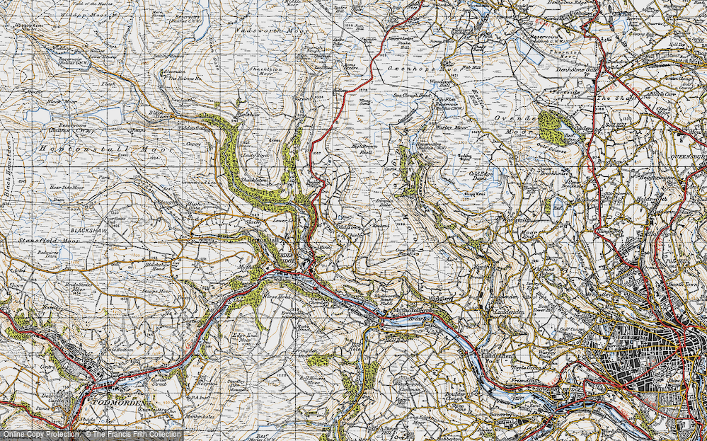 Old Map of Chiserley, 1947 in 1947
