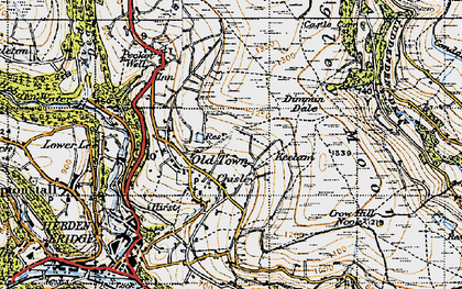 Old map of Chiserley in 1947