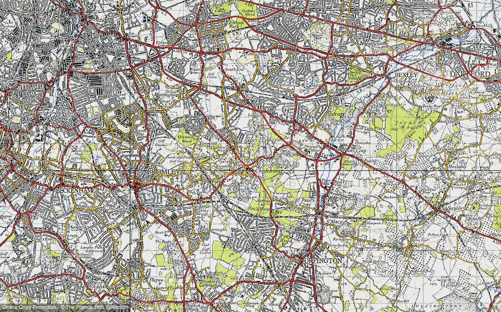 Old Map of Chislehurst, 1946 in 1946