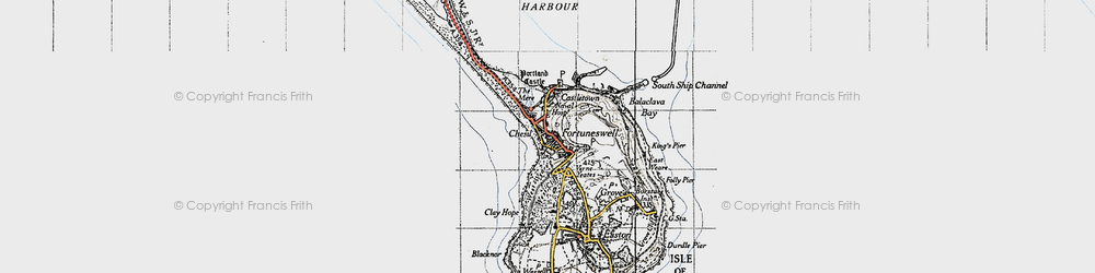 Old map of Chiswell in 1946