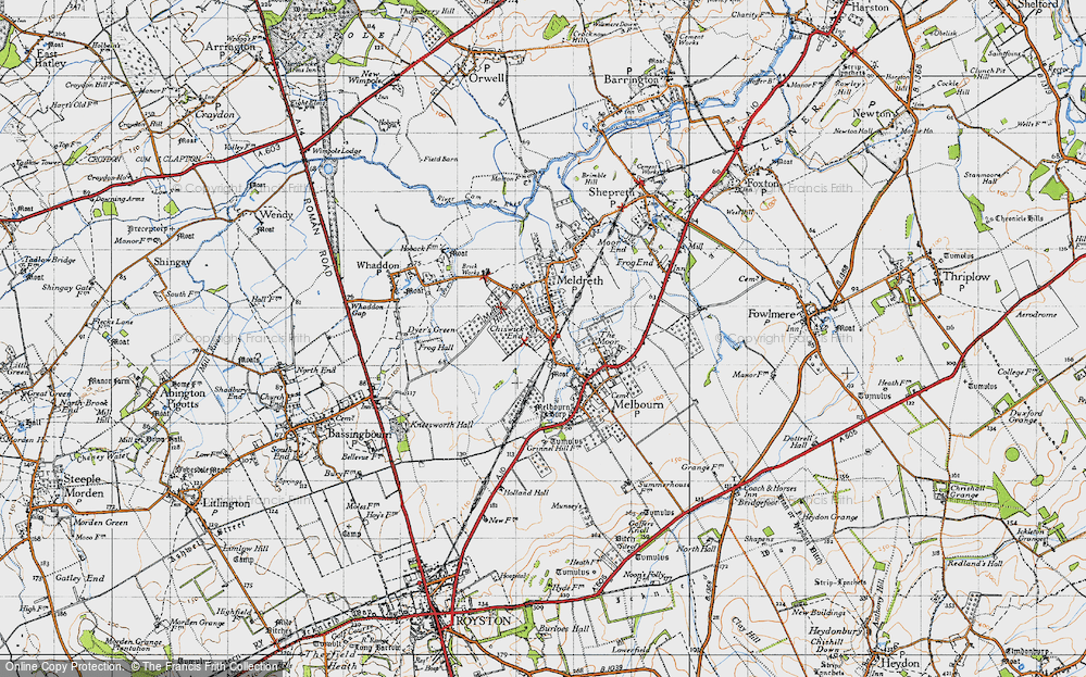Old Map of Chiswick End, 1946 in 1946