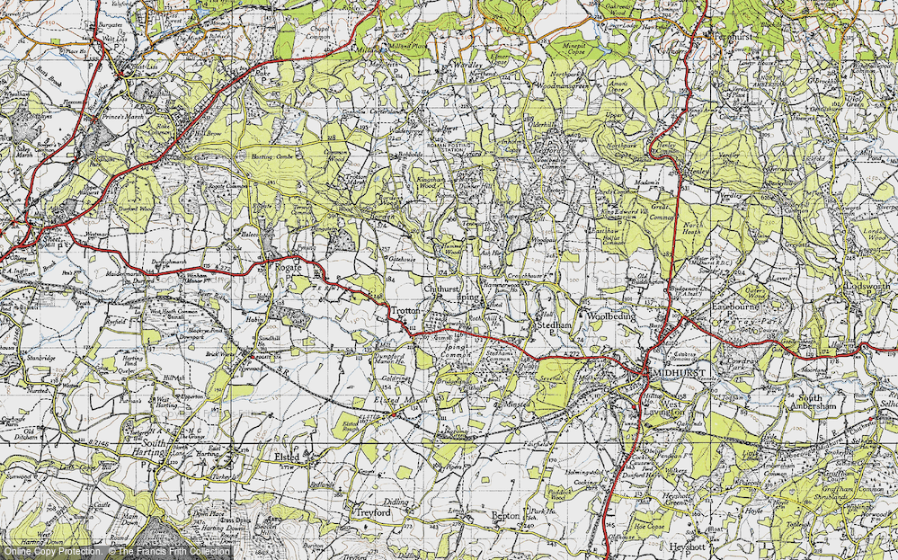 Old Map of Chithurst, 1945 in 1945