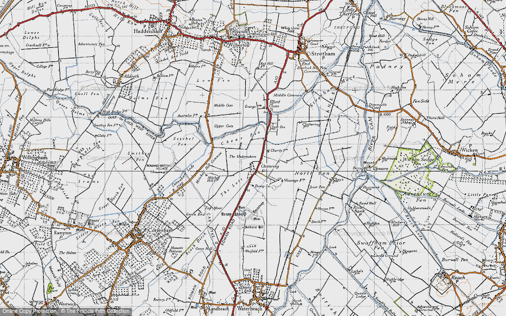 Old Map of Chittering, 1946 in 1946