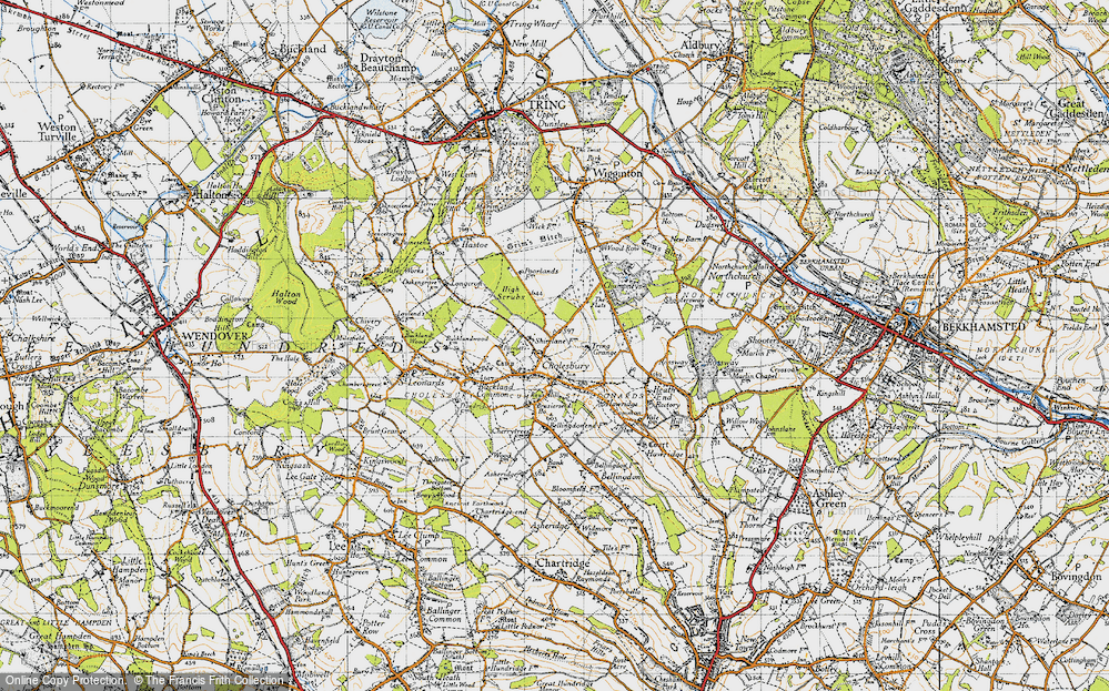 Old Map of Cholesbury, 1946 in 1946