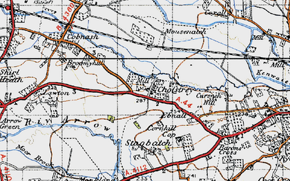 Old map of Cholstrey in 1947