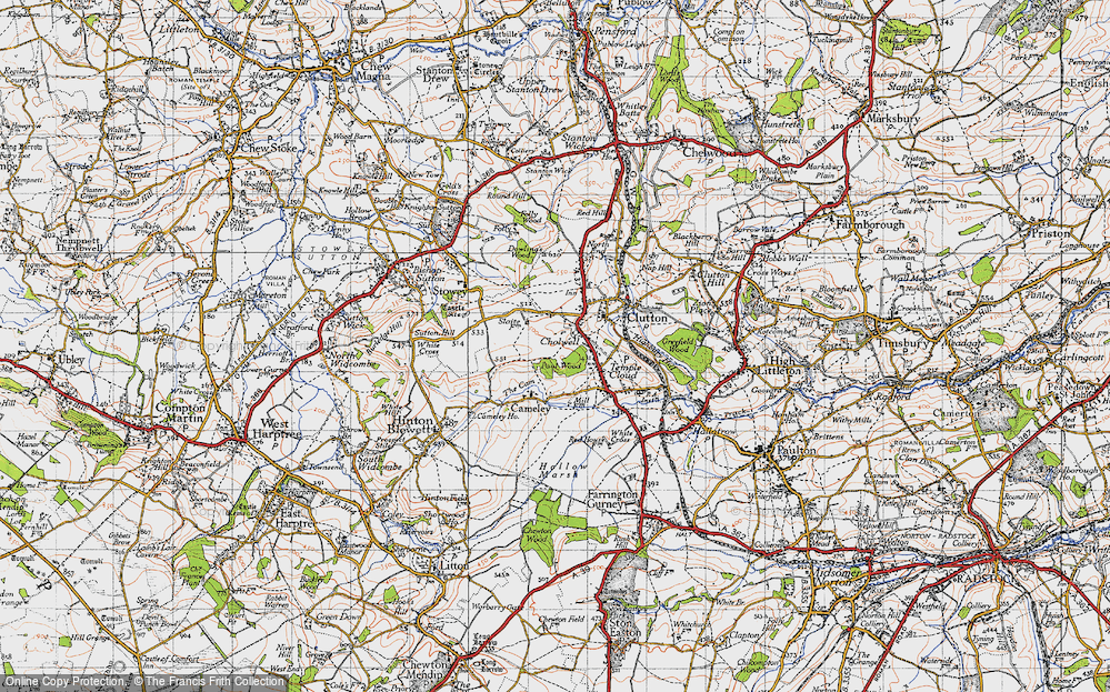 Old Map of Cholwell, 1946 in 1946