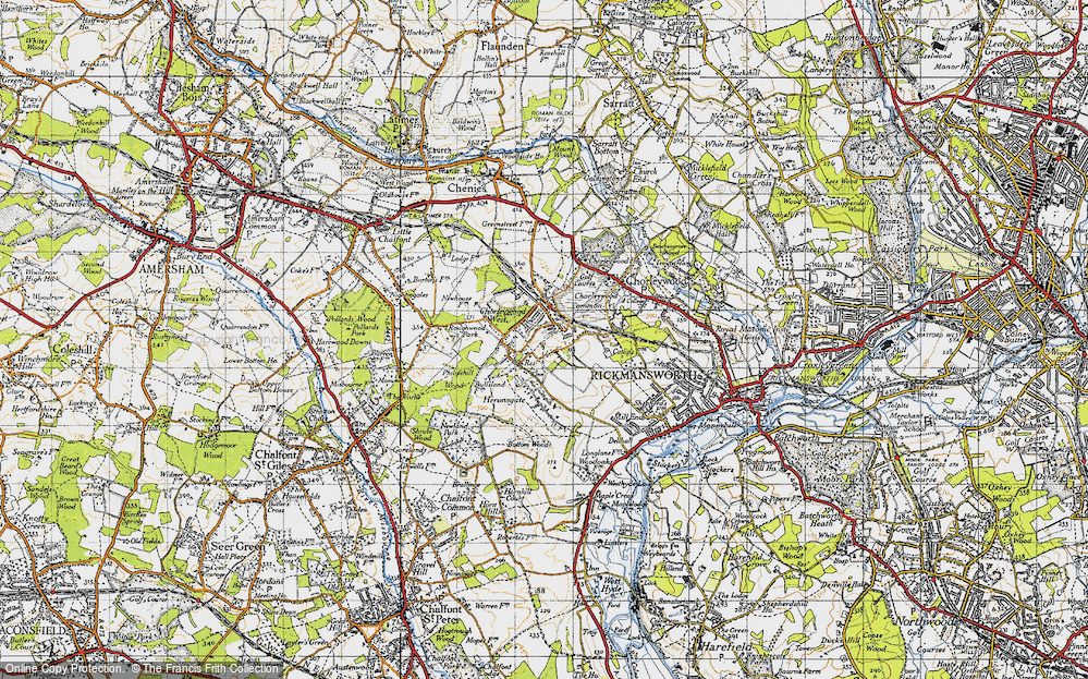 Old Map of Chorleywood Bottom, 1946 in 1946