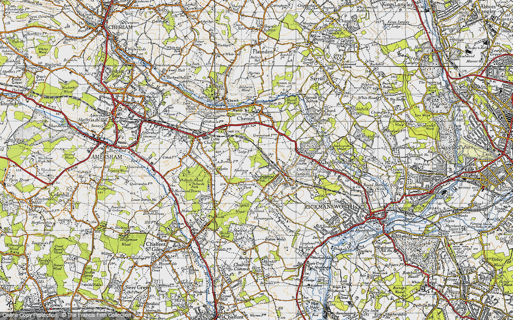 Old Map of Chorleywood West, 1946 in 1946