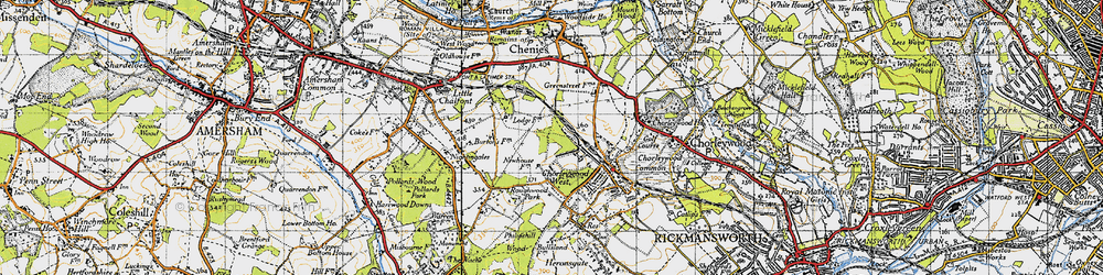 Old map of Chorleywood West in 1946