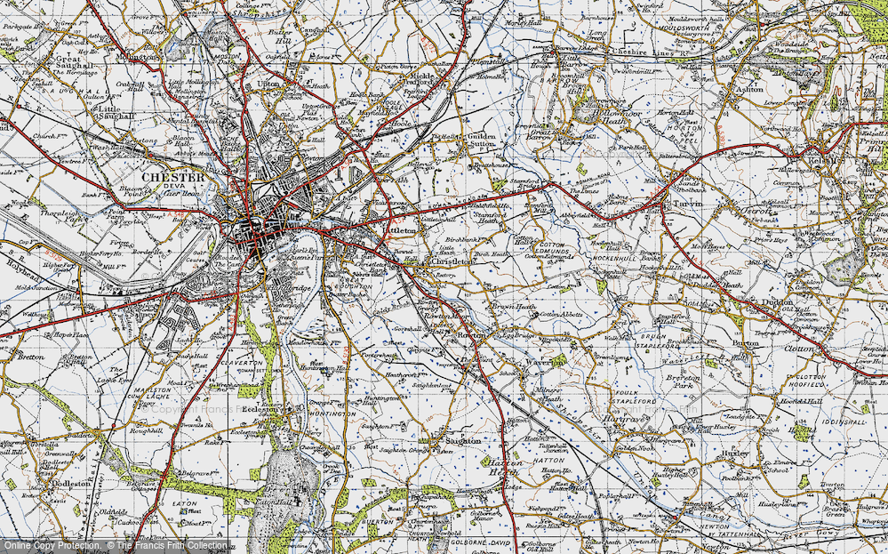 Old Map of Christleton, 1947 in 1947