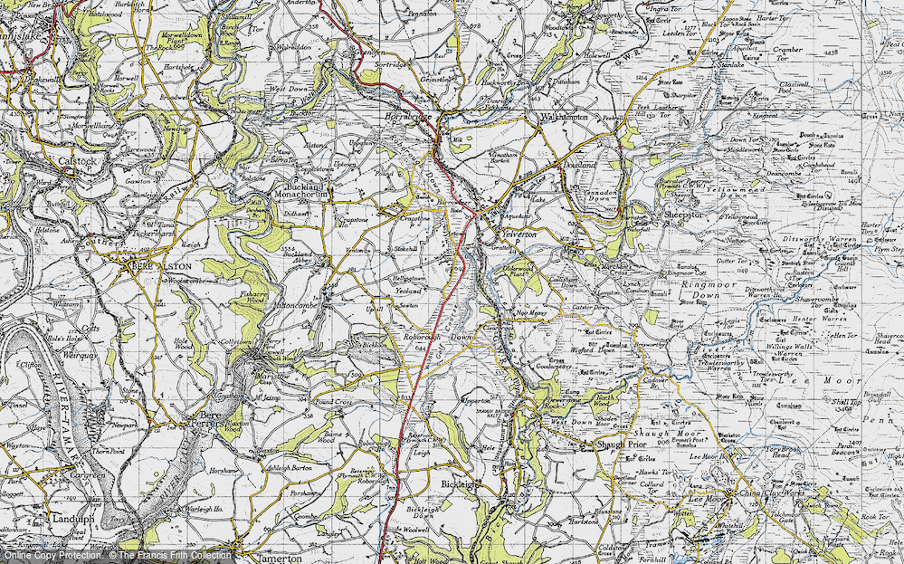 Old Map of Chub Tor, 1946 in 1946
