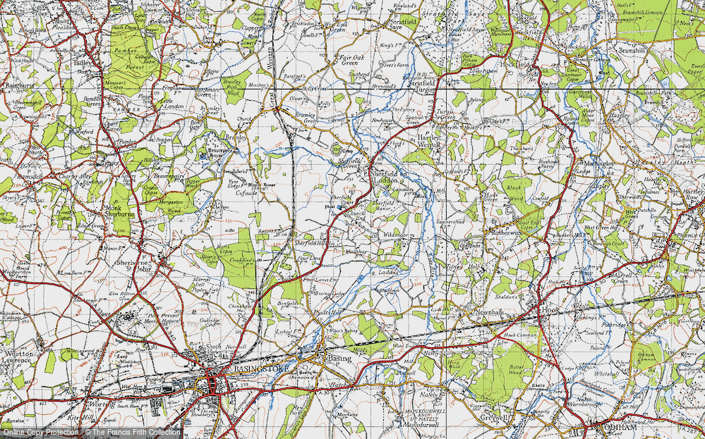 Old Map of Church End, 1945 in 1945