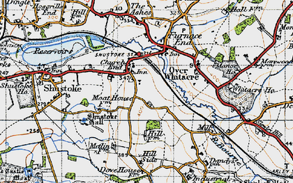 Old map of Church End in 1946