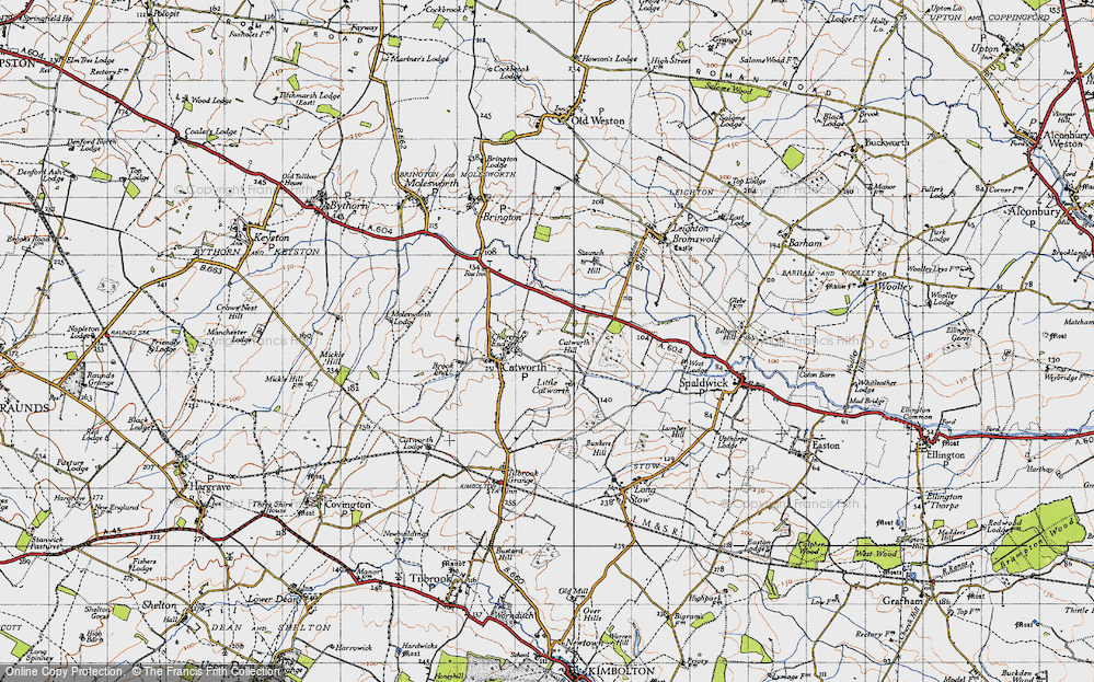 Old Map of Church End, 1946 in 1946