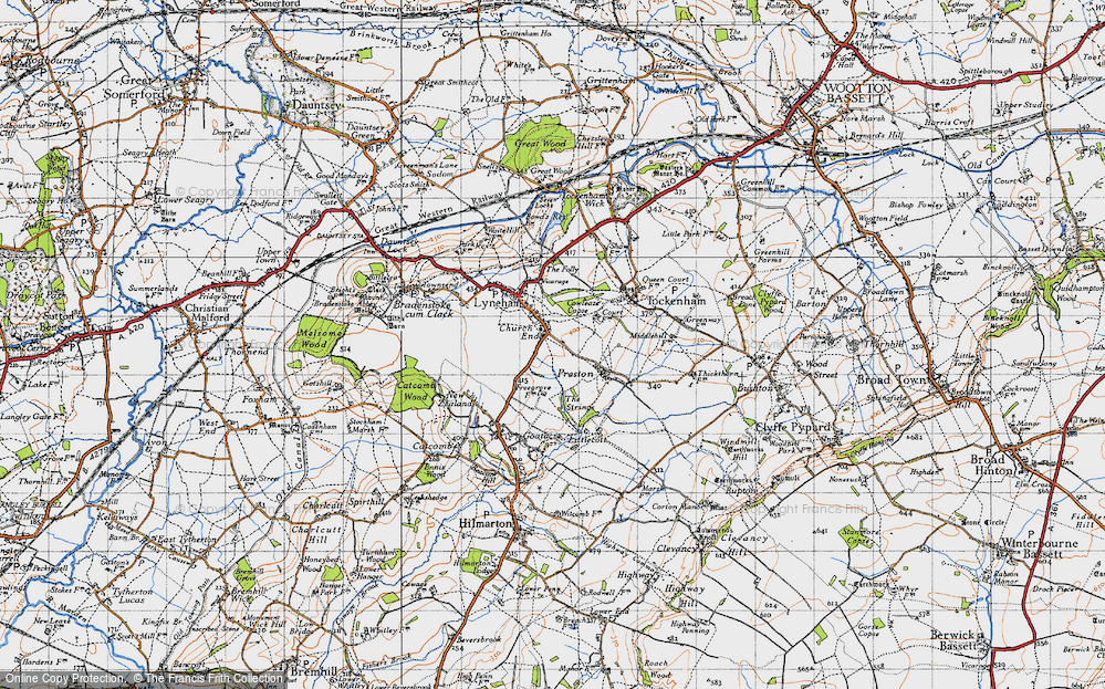 Old Map of Church End, 1947 in 1947