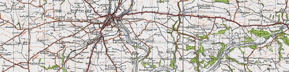 Old map of Good Hook in 1946