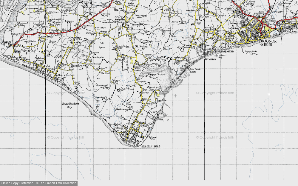 Old Map of Church Norton, 1945 in 1945