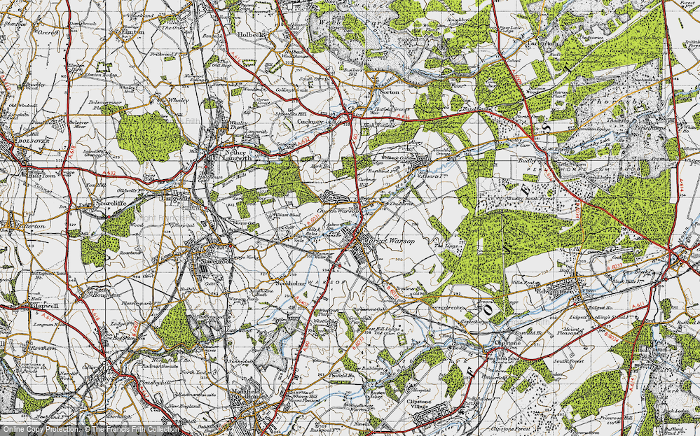 Old Map of Historic Map covering Askew Spa in 1947