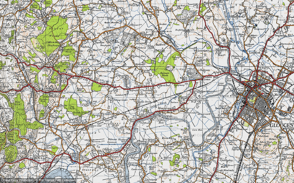 Old Map of Churcham, 1947 in 1947