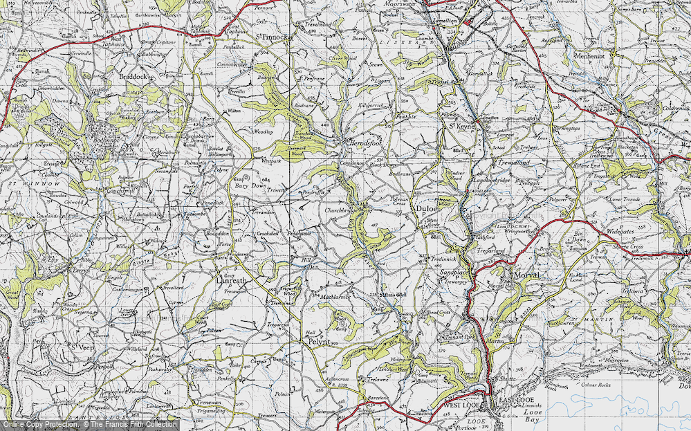 Old Map of Churchbridge, 1946 in 1946