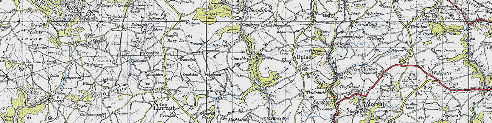 Old map of Churchbridge in 1946